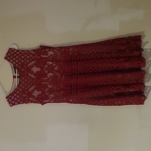 Red Lacy Cocktail Dress